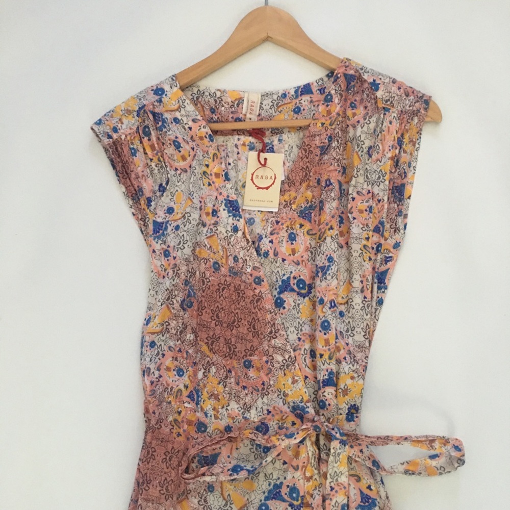 NWT-RAGA CALAFIA WRAP MAXI DRESS - Picture 3 of 11